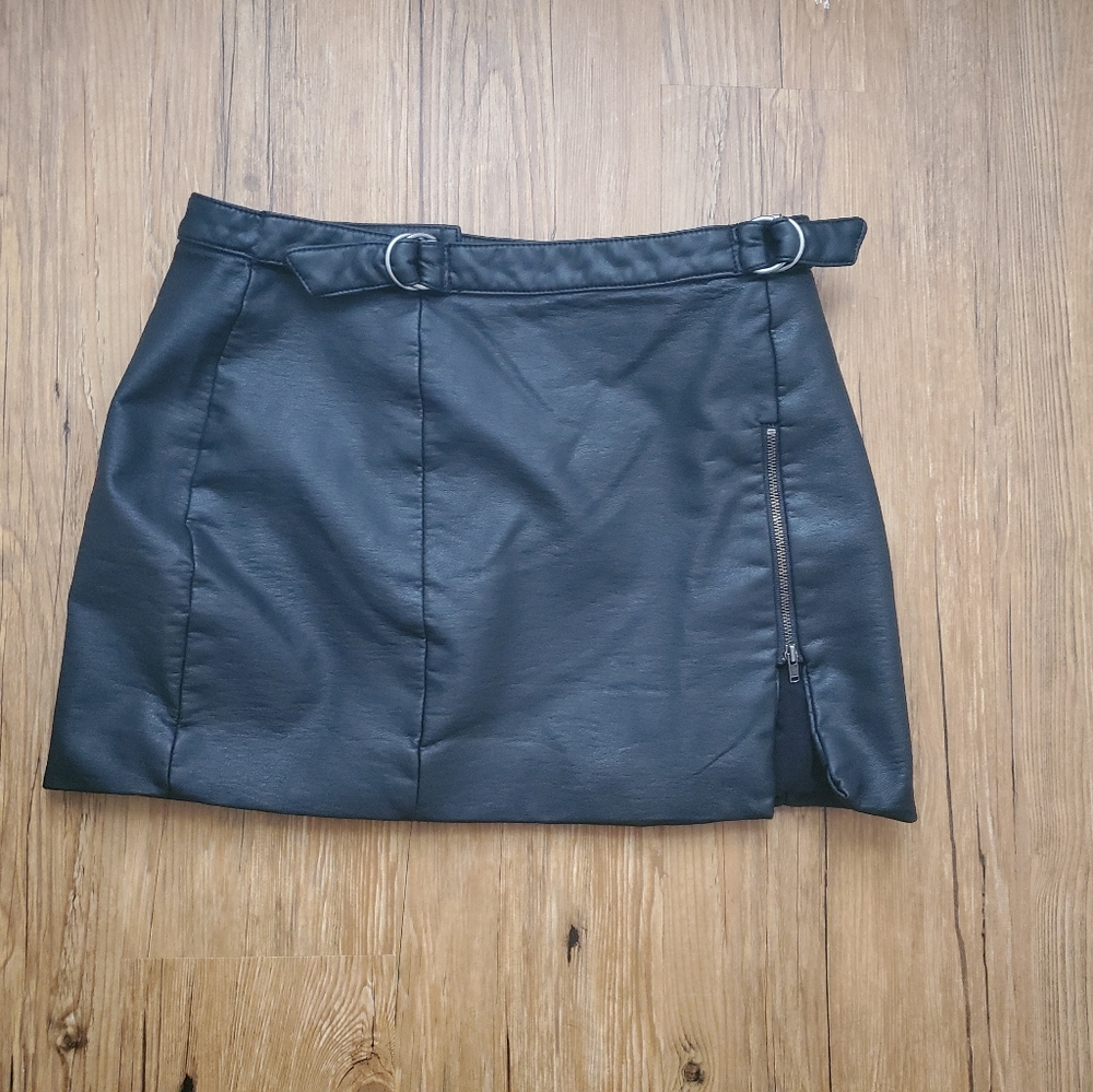 Free Peiple Faux Leather Mini Skirt